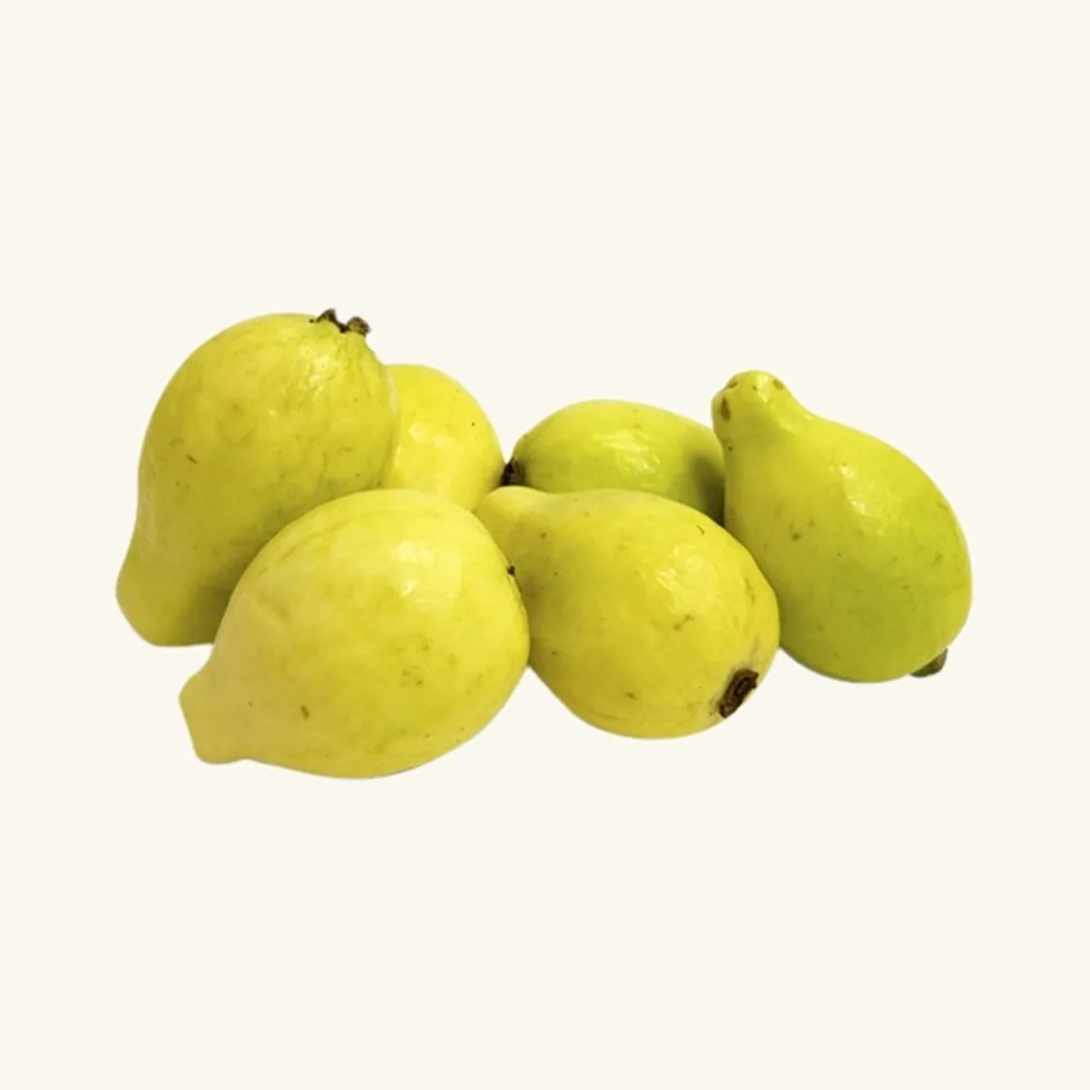 Fresh green Egyptian guavas